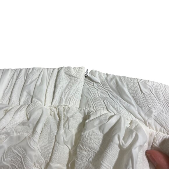 Cloud Season Paris skirt women's M white cream bow accent elastic waist - Picture 5 of 6